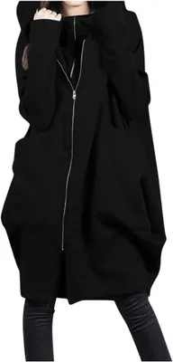 Obrázek produktu pro Dámský trenchcoat - dlouhé rukávy - černý