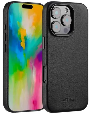Imagen del producto de Funda de Cuero con MagSafe para Apple iPhone 16 Pro - Onyx Black