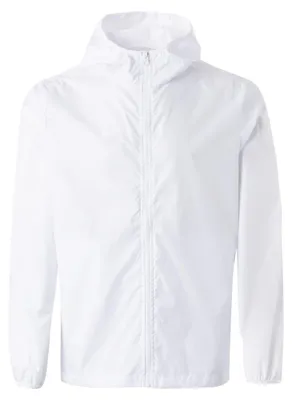Immagine prodotto di Giacca antivento Mukua, unisex, bianca, taglia L, colore: bianco, taglia: L