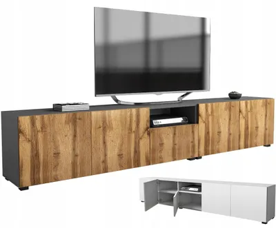 Zdjęcie produktu dla szafka rtv pod telewizor 250 250cm szary dąb wotan stojąca lub wisząca
