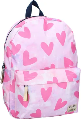 Immagine prodotto di Zaino Milky Kiss Next Level Vibes - Zaino scuola rosa con scomparti con cerniera