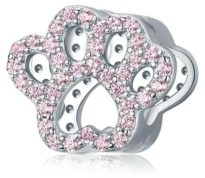 Produktbild von Schmuckanhänger aus Silber mit Kattenpoot-Motiv für Charm-Armbänder und Halsketten