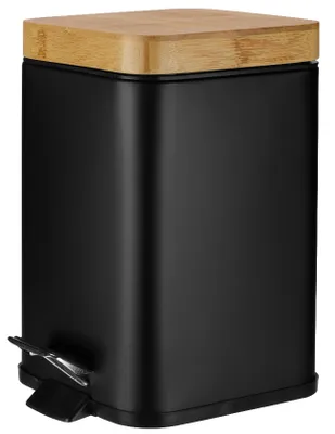 Produktbild von Badabfalleimer 3l Schwarz Bambus Verto