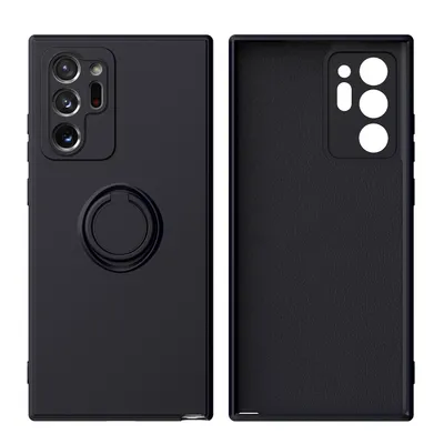 Obrázek produktu pro Galaxy Note 20 Ultra Pouzdro, s prstencovým držákem a stojánkem, odolné proti poškrábání, měkký silikon pouzdro pro Samsung Galaxy Note 20 Ultra 5G černé