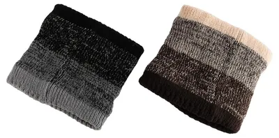 Obrázek produktu pro Šála na krk Warm - Fleeceová šála na krk - Pletená - Šátek na obličej - Čepice - Elegantní design