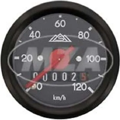 Image de Compteur de vitesse Ø48mm à 120km/h, sans clignotant - Simson S50, S51, KR51/1, KR51/2, SR4-1, SR4-2, SR3-3, SR4-4