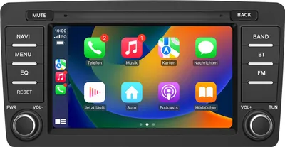 Produktbild von Android Autoradio 8 Zoll 64 GB für Skoda Octavia (2008–2015) mit CarPlay & Android Auto Navigation & Bluetooth