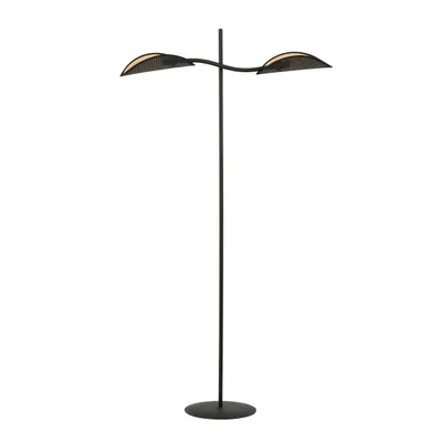 Immagine prodotto di Lampada da terra Emibig 2xE14 40W LOTUS LP2 NERO/ORO 1106/LP2