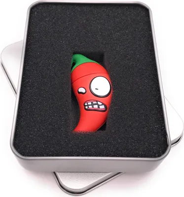 Produktbild von Onwomania Chilli Scharfe Schote USB Stick in Alu Geschenkbox 16 GB USB 3.0