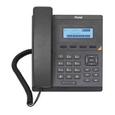 Zdjęcie produktu dla Axtel AX-200, telefon IP ze słuchawką przewodową, czarny, słuchawka przewodowa, 1 linia, 1000 wpisów, LCD