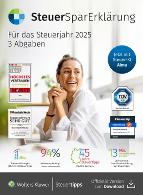 Produktbild von SteuerSparErklärung (Steuerjahr 2025) (Code in Box)