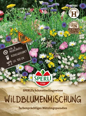 Produktbild von Schmetterlingswiese Mischung für alle Schmetterlinge | Blumenmischung von Sperli [MHD 01/2024]
