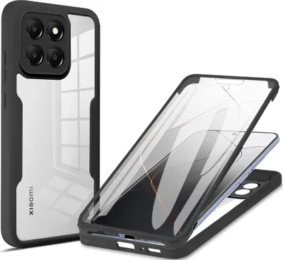 Obrázek produktu pro Ochranné pouzdro pro Xiaomi 14, vestavěný chránič displeje 360° plná ochrana pouzdro na mobilní telefon černé