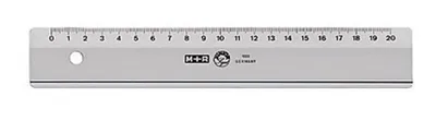 Image de M + R 10200000 Règle 20,0 cm gris fumé
