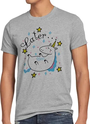 Produktbild von style3 Later Sleepy Unicorn Herren T-Shirt Einhorn