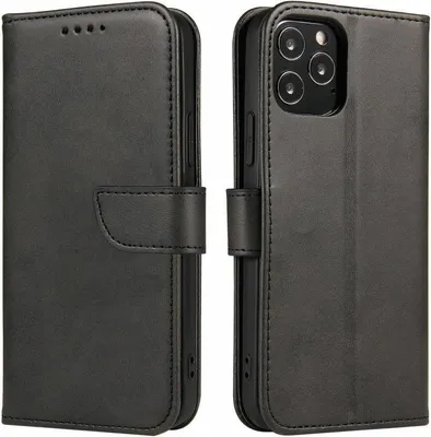 Produktbild von Premium Magnet Case Buch Tasche Schutzhülle aufklappbare Hülle Standfunktion Zubehör kompatibel mit Oppo A54S 4G Schwarz