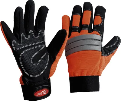 Produktbild von Arbeitshandschuhe Synthetikleder orange orange