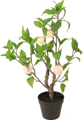 Produktbild von Künstlicher Pfirsichbaum mit Früchten dekorative Tischdekoration