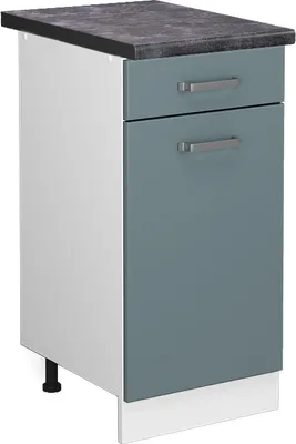 Produktbild von Küchenunterschrank Vicco R-Line Blau-Grau 40 cm , AP Anthrazit, Model 45587