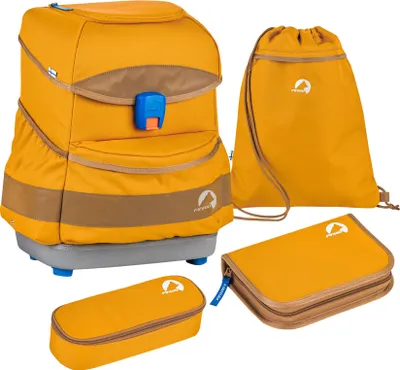 Produktbild von finkid BUDDY CLASSIC 4tlg. Schulranzenset - golden yellow/cinnamon