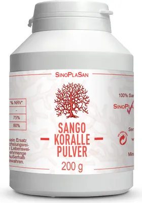 Produktbild von Sango Koralle naturrein Pulver 200 g