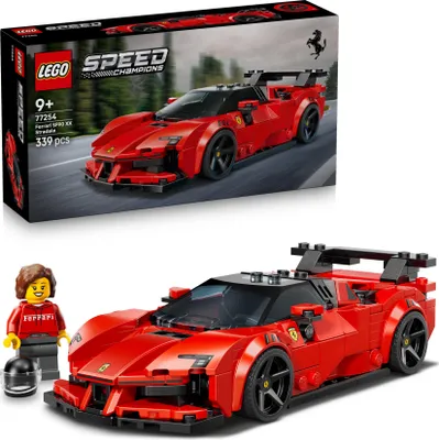Produktbild von LEGO Speed Champions Ferrari SF90 XX Stradale Sportwagen - Modellbau mit sammelbarer Fahrer Minifigur - Geburtstagsgeschenkidee für Jungen ab 9 Jahren und Motorsportfans - 77254
