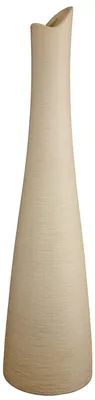 Productafbeelding van Gilde vaas, conisch, smal, "Bologna", keramiek, crème, hoogte 31 cm, diameter 7,5 cm. Artikelnummer: 34165. EAN: 4063387341650