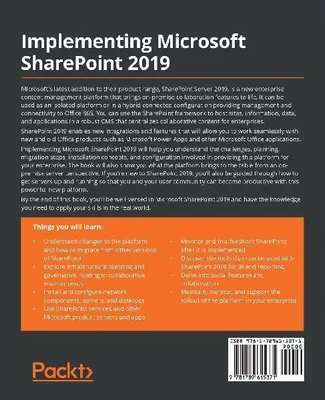Produktbild von Die Implementierung von Microsoft SharePoint 2019
