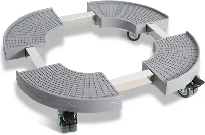 Produktbild von Jopassy Pflanzenroller Blumenroller Untersetzer Mobiler Rollbrett Grau
