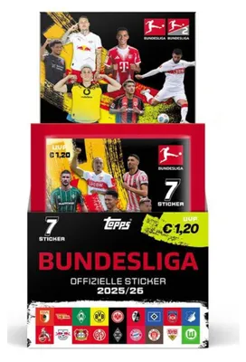 Obrázok produktu pre Vitrína na zbierku nálepiek Bundesligy 2025/26 (50 ks)