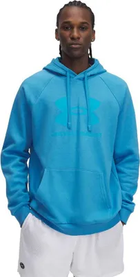 Produktbild von Under Armour Rival Fleece Logo Kapuzenpullover Blau S / Regular Mann Blau S