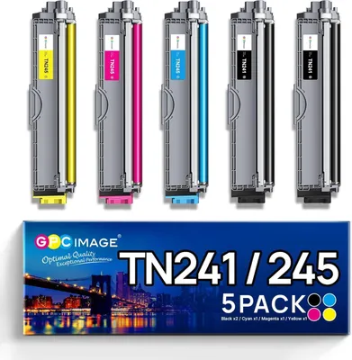 Imagen del producto de Solidchoice - Cartuchos de tóner compatibles con TN241 TN245 para impresoras láser