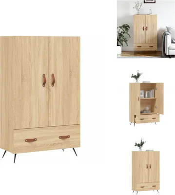 Zdjęcie produktu dla vidaXL Kredens wysoki dąb sonoma 69,5x31x115 cm materiał drewnopochodny - Kredensy