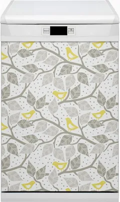 Produktbild von Dekorative Magnetmatte Küche Geschirrspüle 45x80 cm  Magnet für Spülmaschine  - Vögel