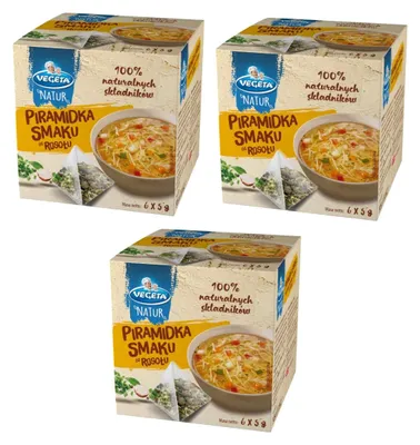 Produktbild von Vegeta Natur für Brühe Suppe 90g - Hühnerbrühe Würzmischung 18 Pyramidenbeutel
