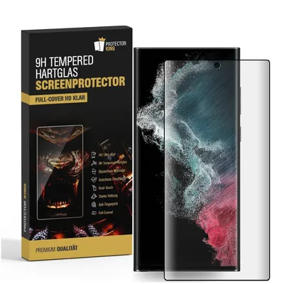 Produktbild von 2x 9H Panzerglas für Samsung Galaxy S22 Ultra Full-Screen HD klar Displayschutz Schutzfolie Schutzglas Tempered Hartglas