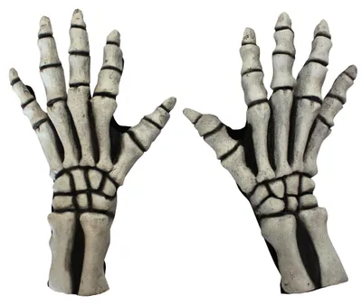 Produktbild von Skelett-Handschuhe aus Latex als Kostümzubehör - One Size