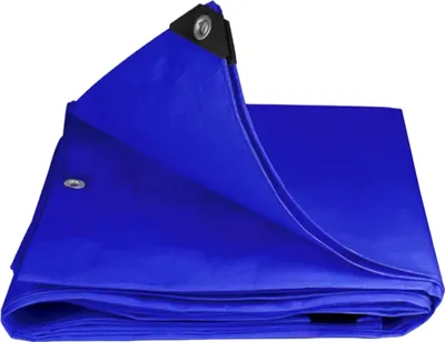 Produktbild von STADO | Abdeckplane | Polyethylen | Blau | 180g/m² | 8x12m | Gewebeplanen | Gartenplane | Holzplane | Schutzplane | Abdeckung | Ösen | Universell