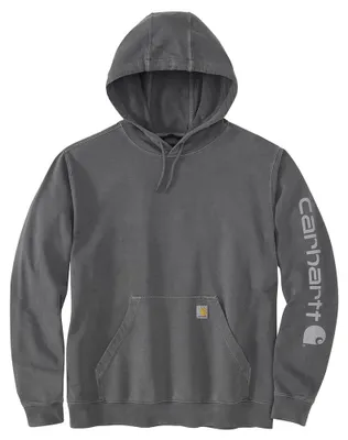 Immagine prodotto di Carhartt Felpa da Uomo con Stampa in Spugna Francese Tinta in Capo di Peso Medio, Ombra, Large