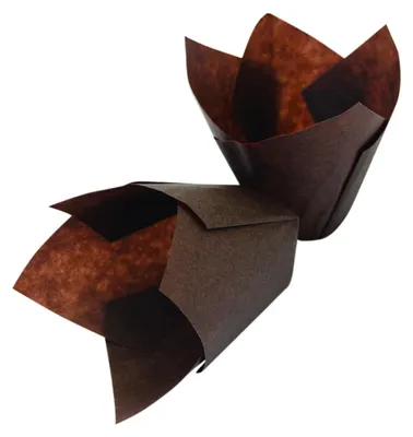 Obrázok produktu pre Forma na muffiny Tulipán, hnedá