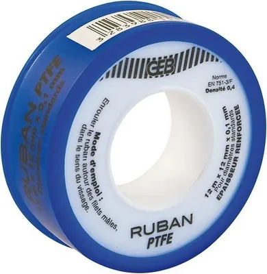 Immagine prodotto di 815100 Nastro in PTFE standard 12 mm x 12 m x 0,1 mm