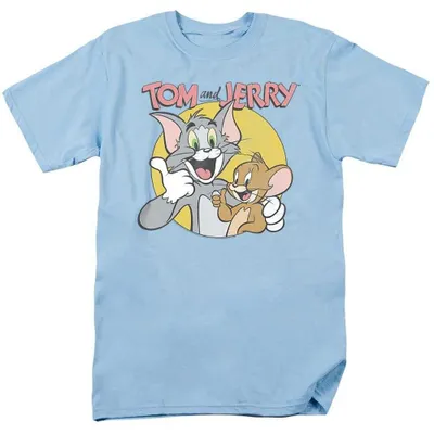 Immagine prodotto di Maglietta unisex "Amici Classici" di Tom e Jerry, taglia M, colore azzurro chiaro (codice prodotto: TV39405)