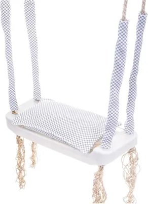 Produktbild von Love Gifts® Schaukelsitz Outdoor - Babyschaukel/Kinderschaukel - Schaukel für Garten, Zimmer oder Kinderzimmer in Farbe Grau