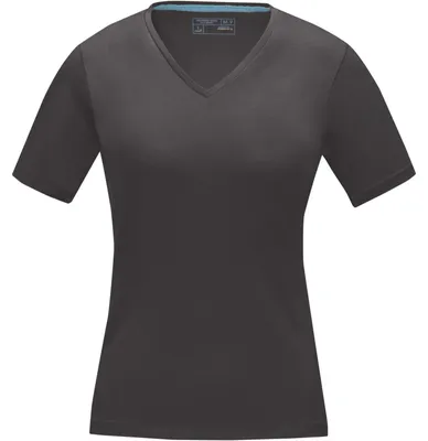 Produktbild von Elevate Damen T-Shirt Kawartha, mit V-Ausschnitt, kurzärmlig PF1810 (XL) (Sturmgrau)