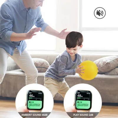 Productafbeelding van 18 cm dempingsbal van spons, zacht, veerkrachtig, voor geluidsreductie, geschikt voor kinderspellen binnenshuis