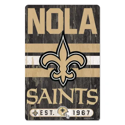 Produktbild von NFL New Orleans Saints Slogan Wood Sign Holzschild Holz 43x28cm NOLA