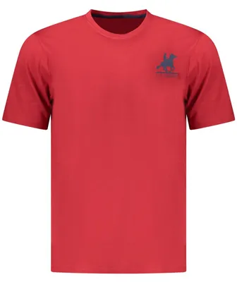 Produktbild von Herren Kurzarm T-Shirt Rot mit Aufdruck und Rundhalsdesign
