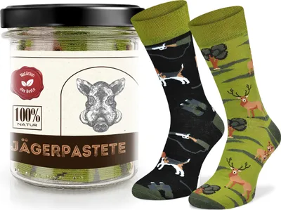 Produktbild von SKIETY - Socken Uni Damen Herren Jagdpastete aus Wildschwein - 35-38