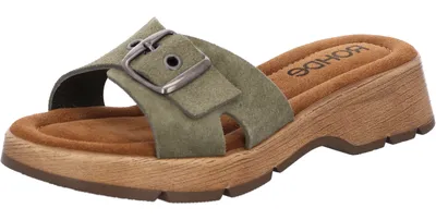 Produktbild von Rohde Damen Clogs Pantoletten Keilabsatz Licata 6260, Größe:41 EU, Farbe:Grün