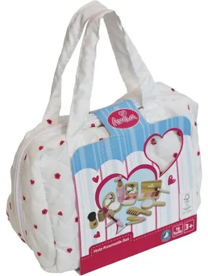 Produktbild von Amia Holz Kosmetik-Set, inklusive Tasche